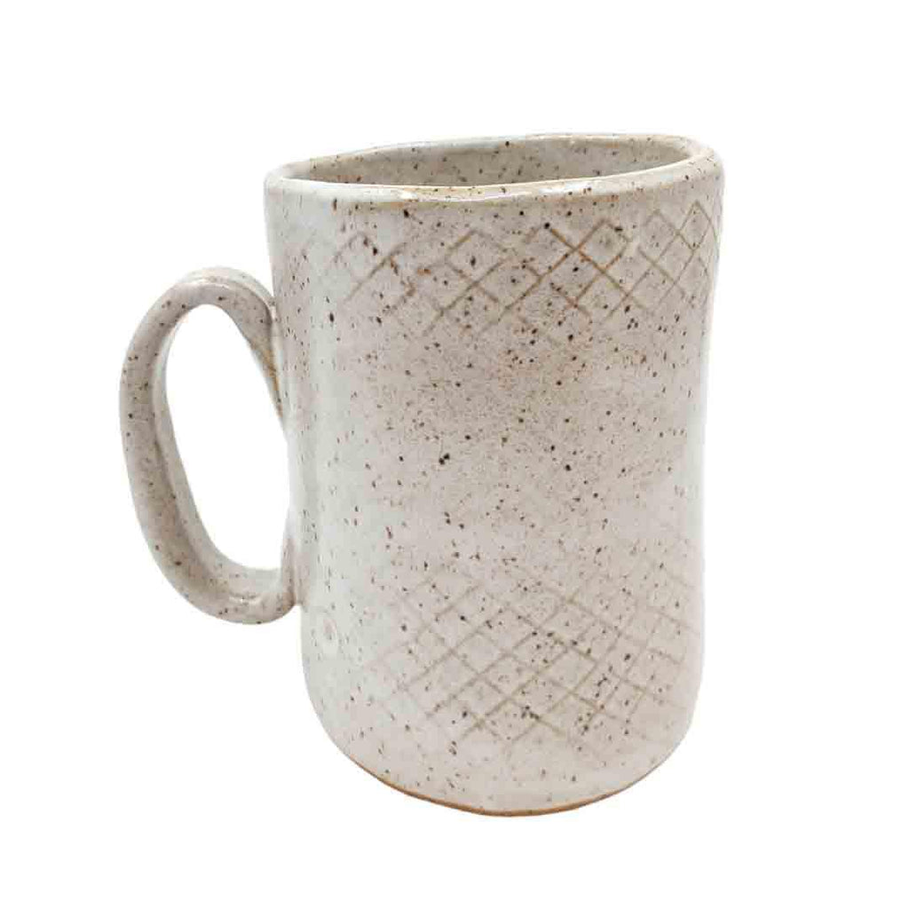 Mug - 16oz - Goldfinch Patterned Ceramic Mug (A or B) by White Squirrel Clayworks