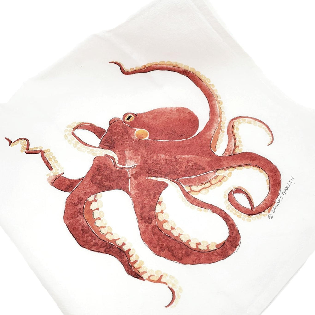 Tea Towel - Octopus by Chavah's Garden