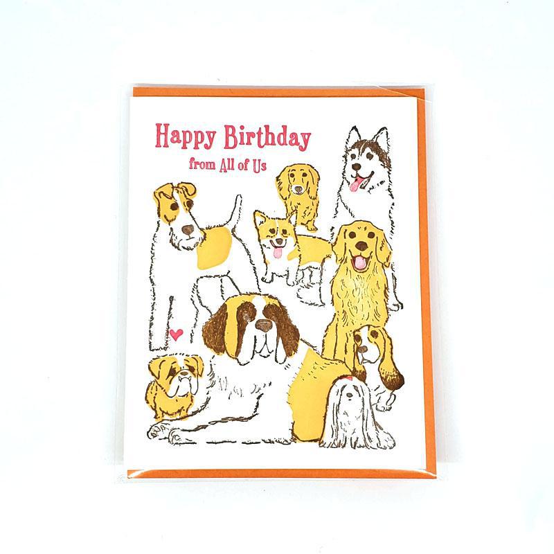 Card - Birthday - Dogs Happy Birthday by Ilee Papergoods