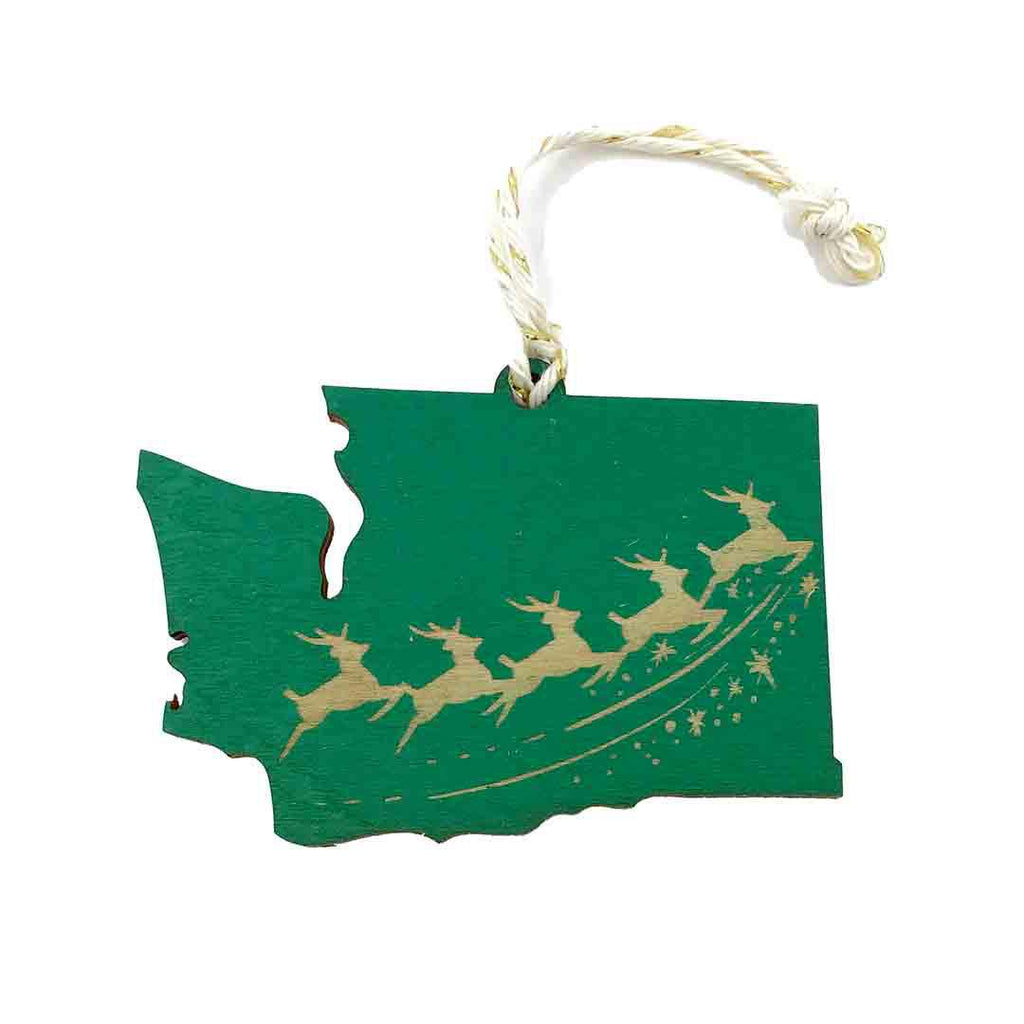 Ornaments - Small - WA State Reindeer (Asst Colors) by SnowMade