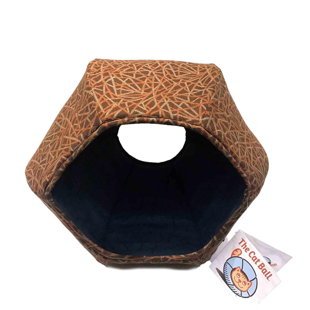 Regular The Cat Ball - Brown Sticks Blue Crackle Lining by The Cat Ball