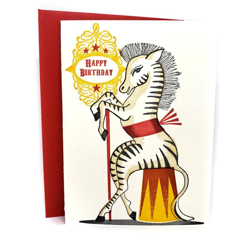 Card - Birthday - Zebra Happy Birthday by Ilee Papergoods