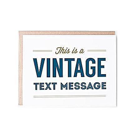 Card - Vintage Text Message by Graphic Anthology