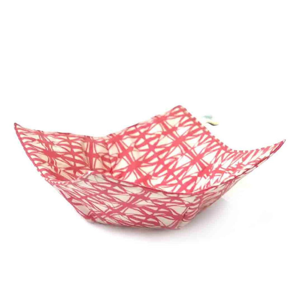 Bowl Holder- Red Stained Glass Microwave Bowl Holder by Shawn Sargent Designs