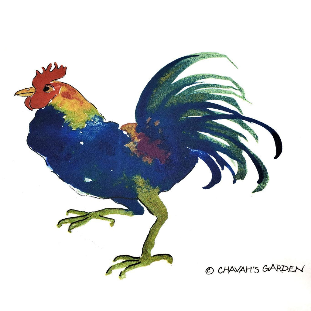 Tea Towel - Rooster by Chavah's Garden
