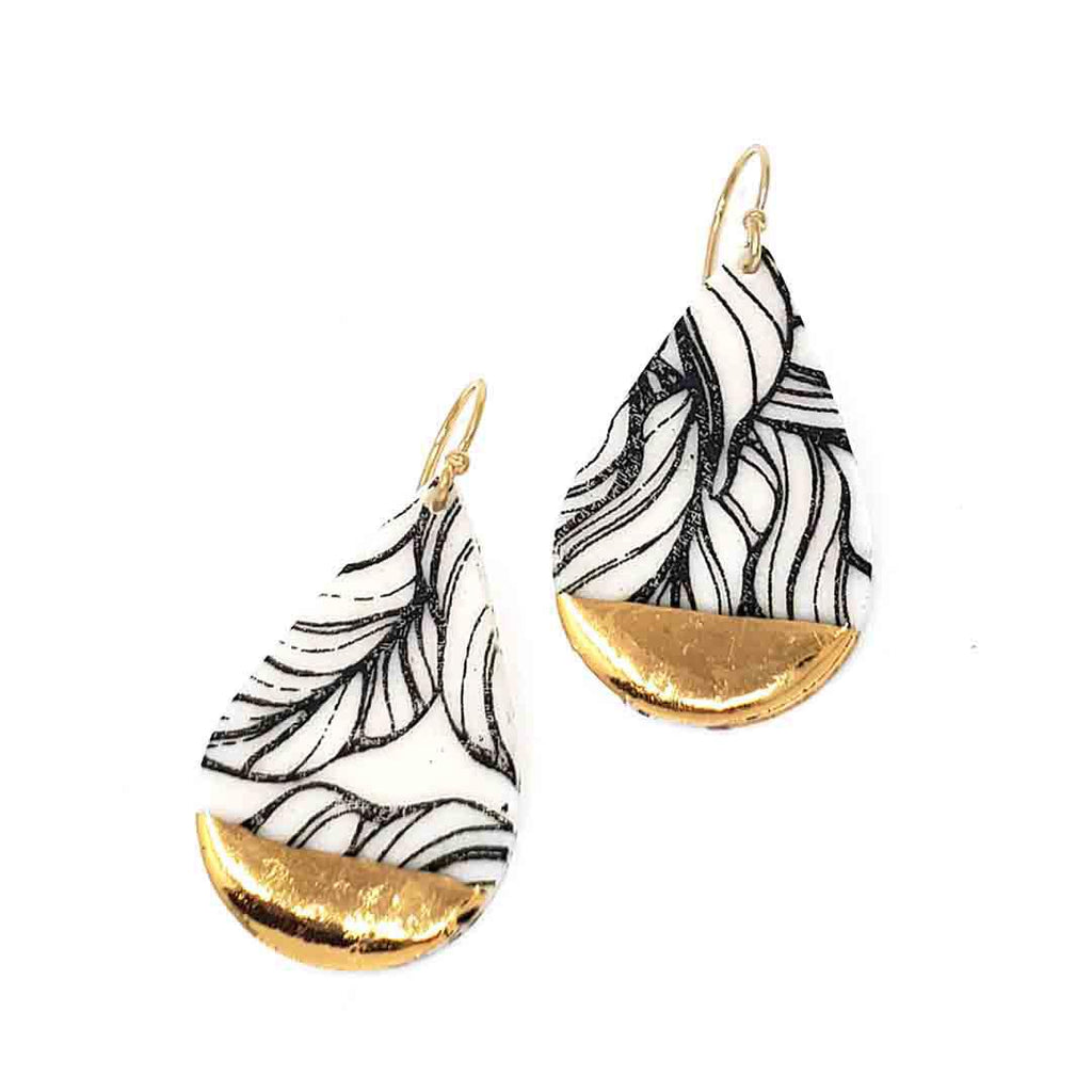 Earrings – Drops – Botanical Raindrop by Almeda Jewelry