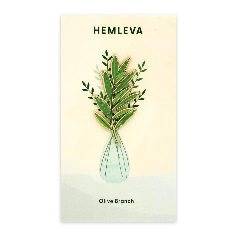 Enamel Pin - Olive Branch by Hemleva
