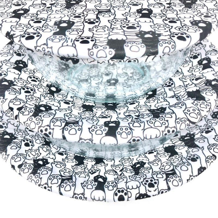 Bowl Covers - Raise Your Paw Set of 3 by Semi-Sustainable Goods