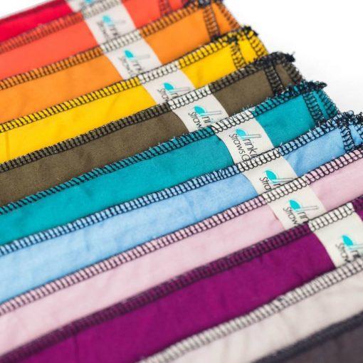 Pouch - Single Straw Carrying Pouch (Assorted Colors) by DrinkingStraws.Glass