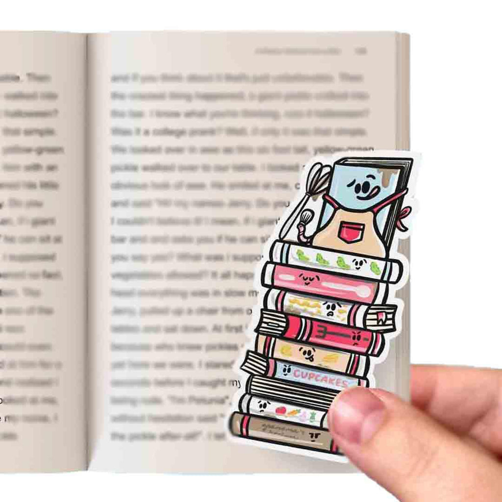 Bookmark - Cookbooks Stack by Millie Paper Co
