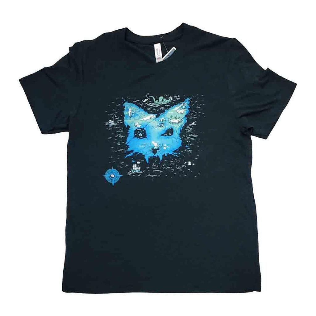 Adult Tee - Catographer Dark Green by Ugly Baby