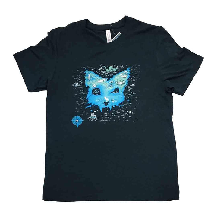 Adult Tee - Catographer Dark Green by Ugly Baby