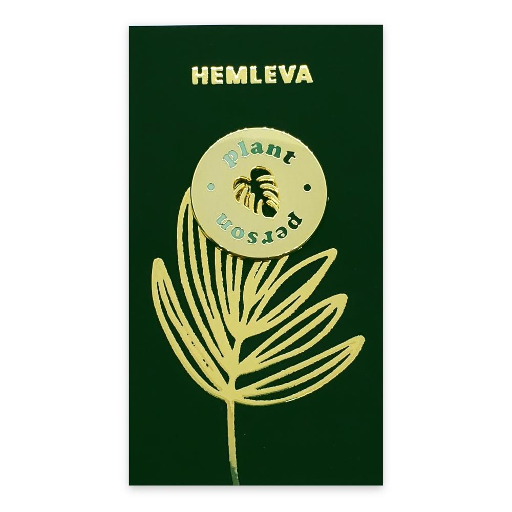 Enamel Pin - Plant Person Badge by Hemleva