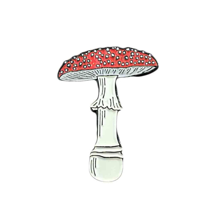 Enamel Pin - Fly Agaric Amanita Mushroom by Green Bird Press
