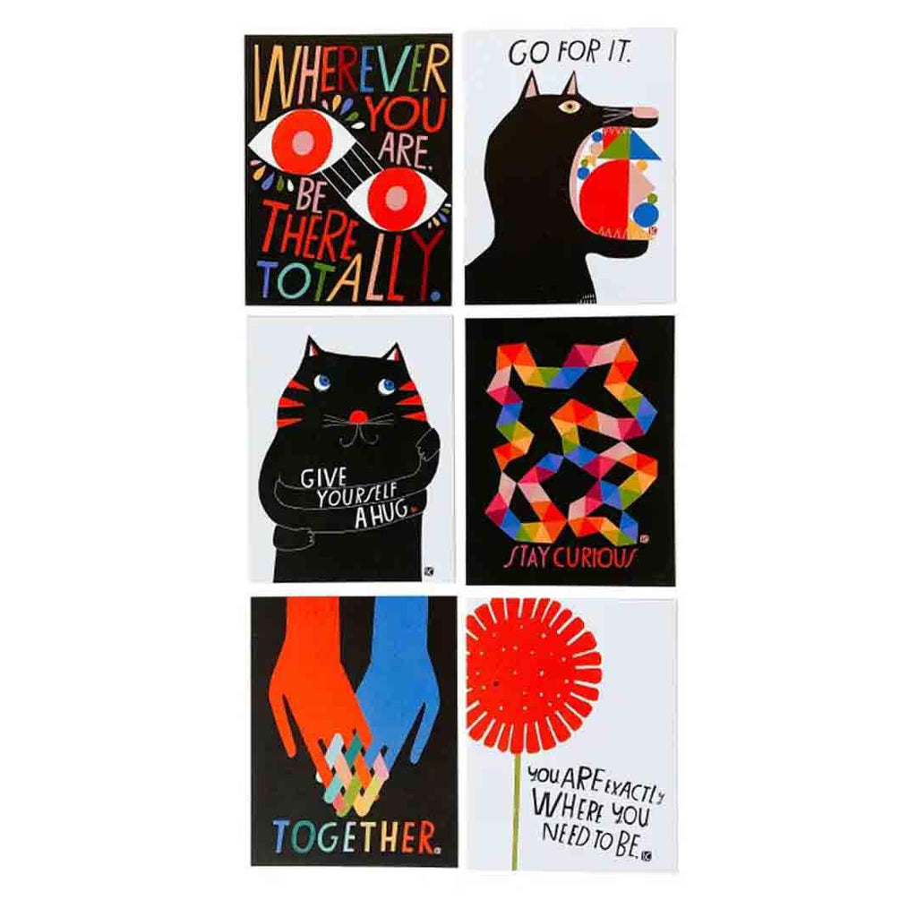 Postcards - Go For It Postcards (Set of 6) by Lisa Congdon