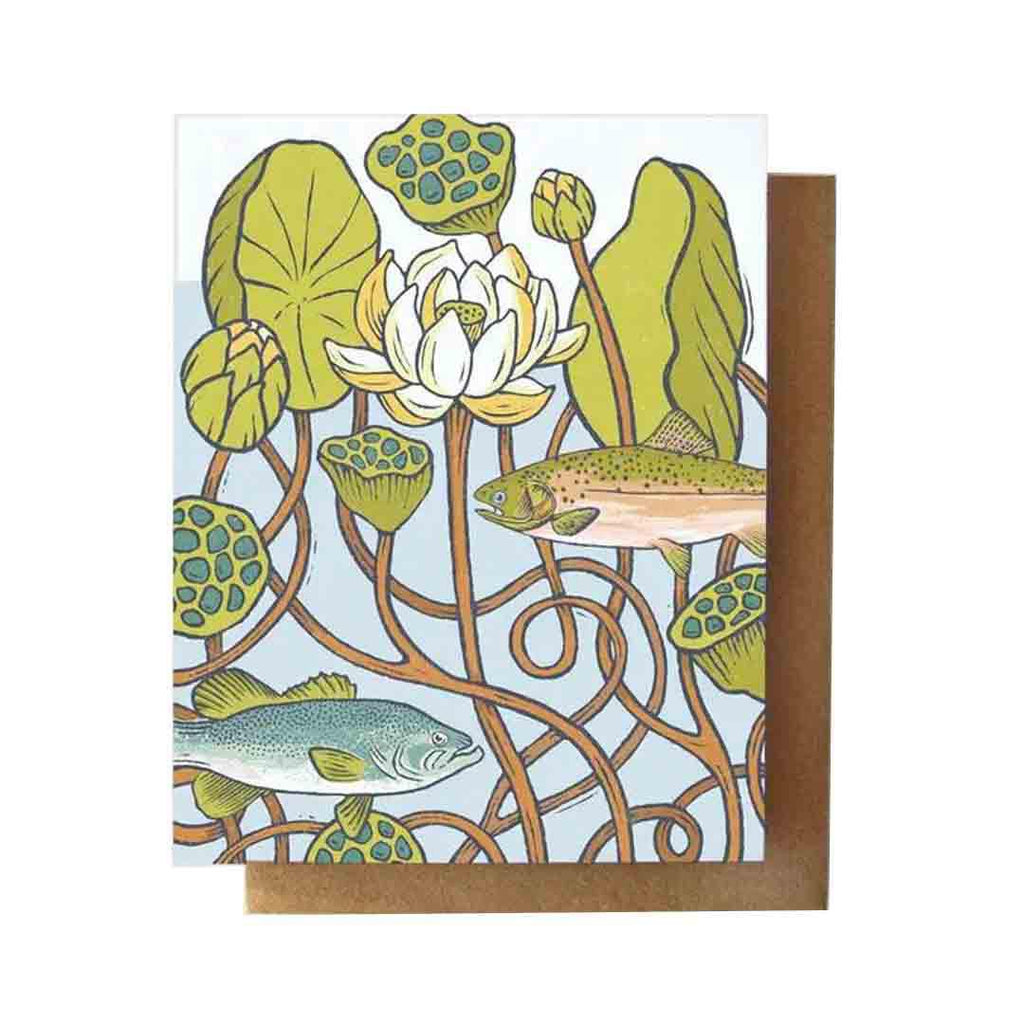 Card - All Occasion - Pond Life by Root and Branch Paper Co.