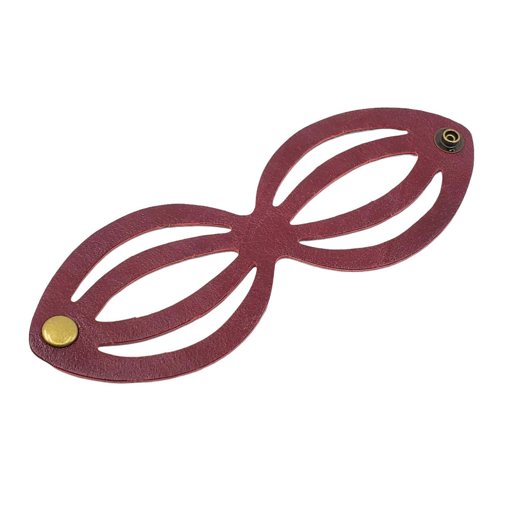 Cuff - Ribcage Cranberry Leather (Assorted Colors) by Oliotto