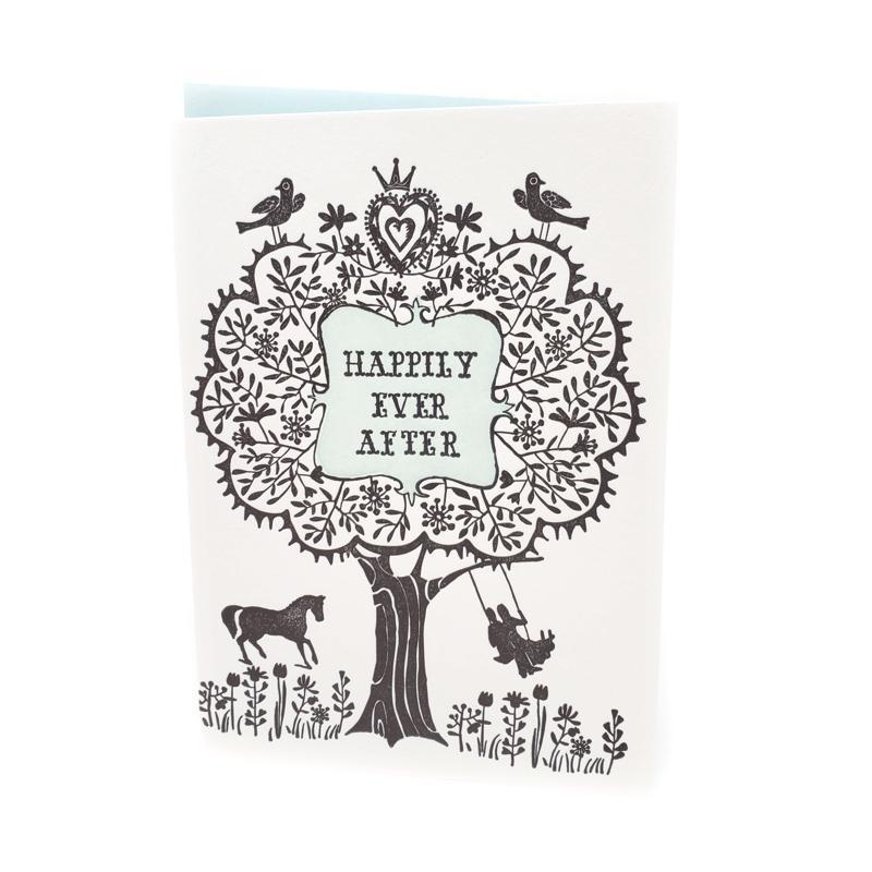 Card - Wedding - Happily Ever After (2 sizes) by Ilee Papergoods