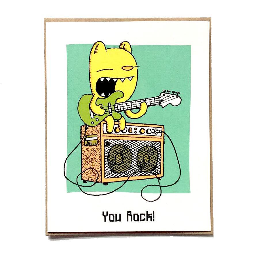 Card - Encouragement - You Rock by Everyday Balloons Print Shop