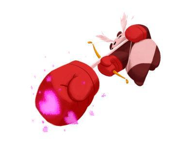 Card - Cupid Panda by Punching Pandas