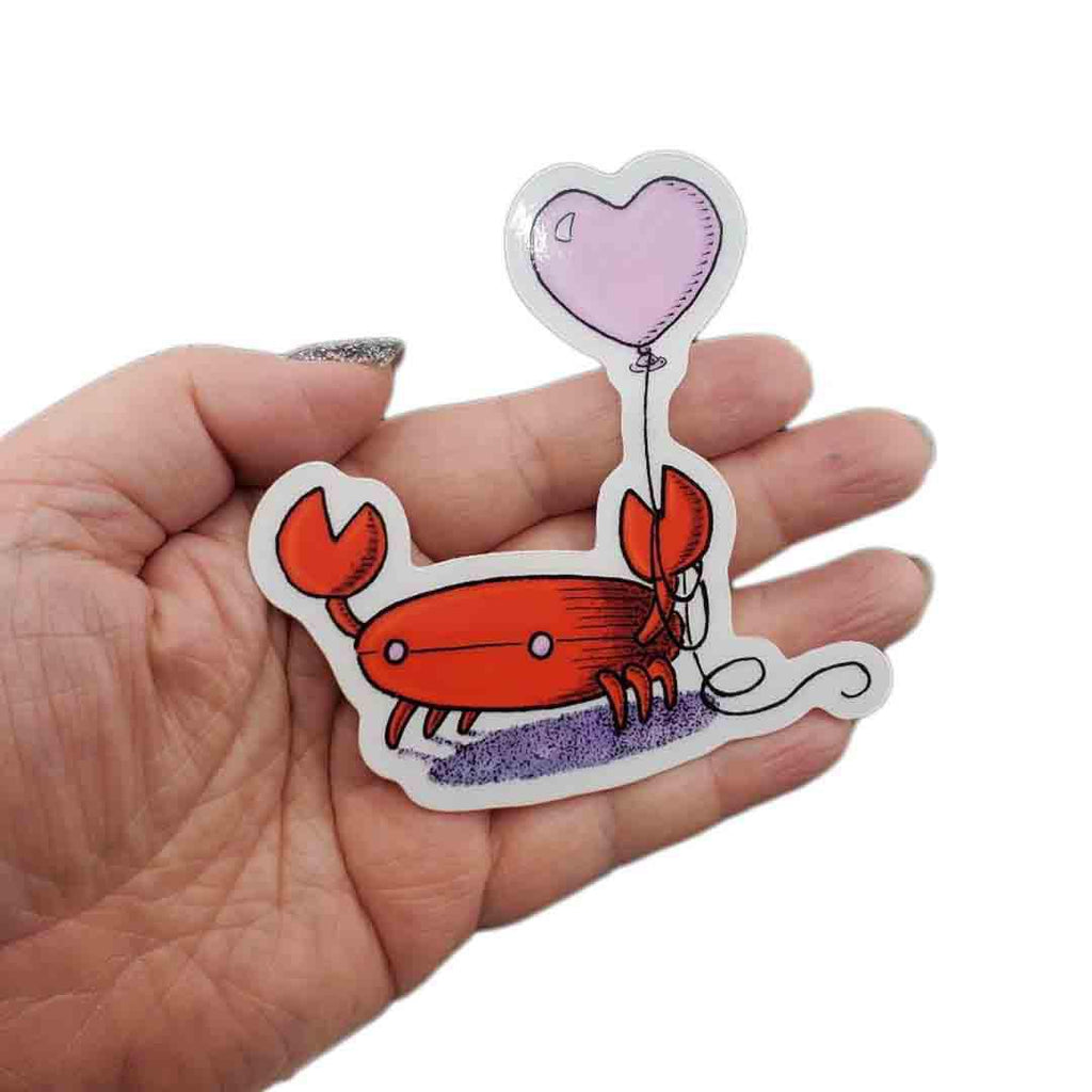 Sticker - Heart Crab by Everyday Balloons Print Shop