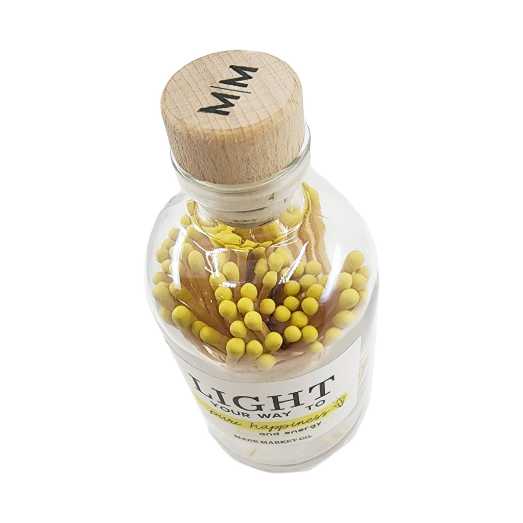Matches - Light Your Way to Pure Happiness and Energy (Yellow) by Made Market Co.