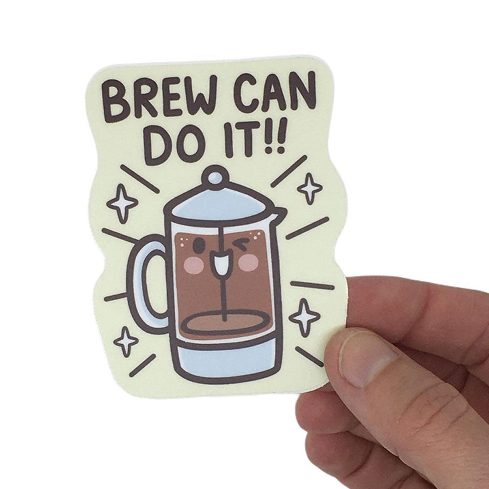 Vinyl Stickers - BREW Can Do It! by Mis0 Happy