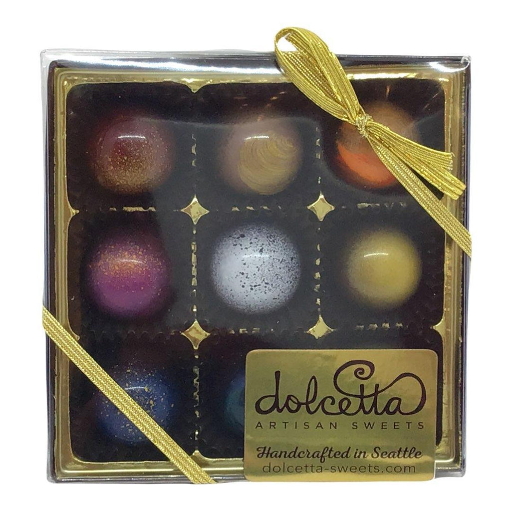 Chocolate Bonbons - 9 Piece Flavor Assortment (A or B) by Dolcetta Artisan Sweets