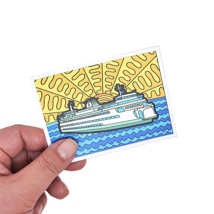 Sticker - Ferry by The Coloring Project