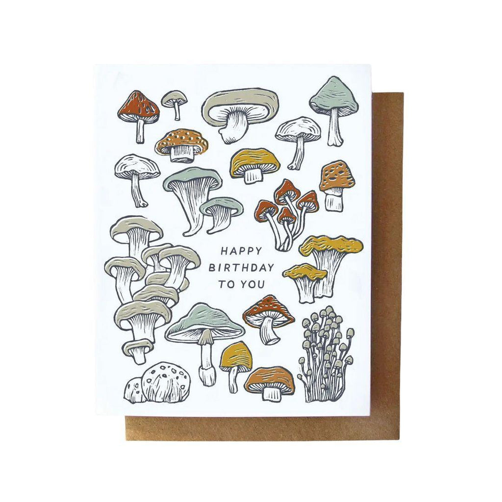 Card - Birthday - Mushroom and Fungi by Root and Branch Paper Co.