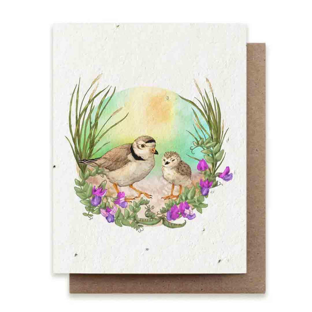 Card - Summer Plovers Plantable Herb Card by Small Victories (formerly The Bower Studio)