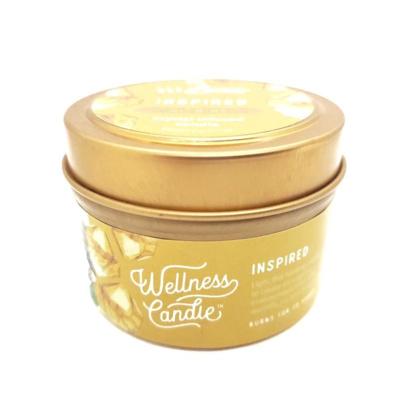 Candle 4oz - Citrine (Inspired) 4oz Travel Tin by Bee Lucia