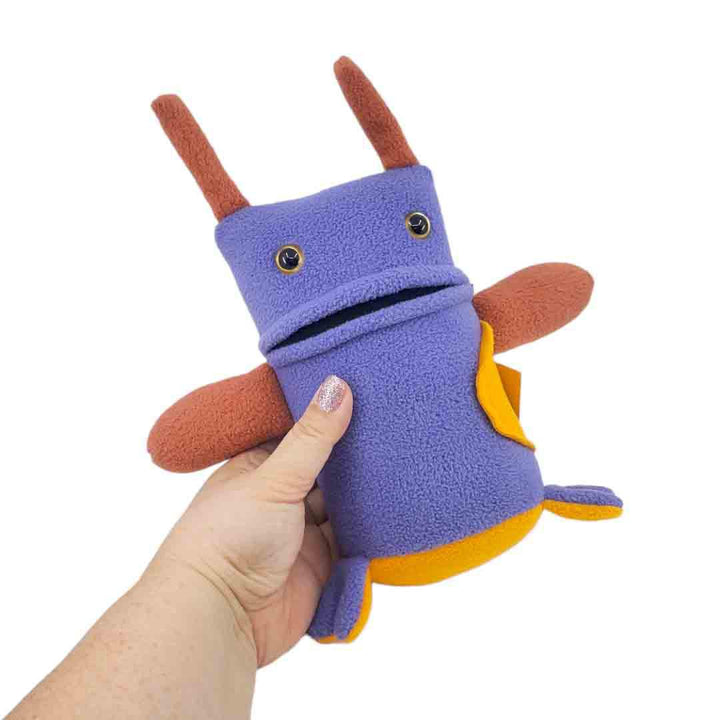 Plush - Bumble Creature (Purple Orange) Plush by Mr. Sogs