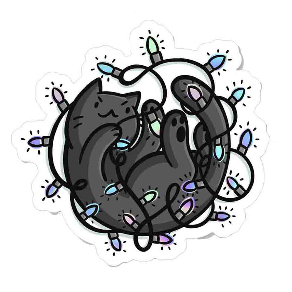 Stickers - Large Vinyl (Cats and Dogs) by Emily McGaughey