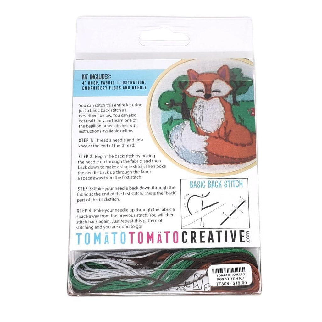 Embroidery Kit - Fox by Tomato Tomato Creative