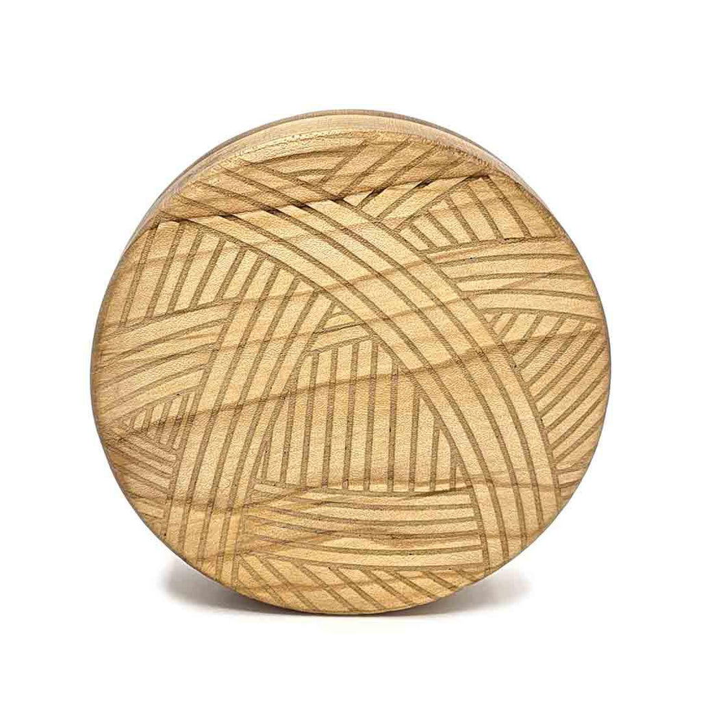 Box - 5in - Yarn Cat Round (Maple) by Saving Throw Pillows