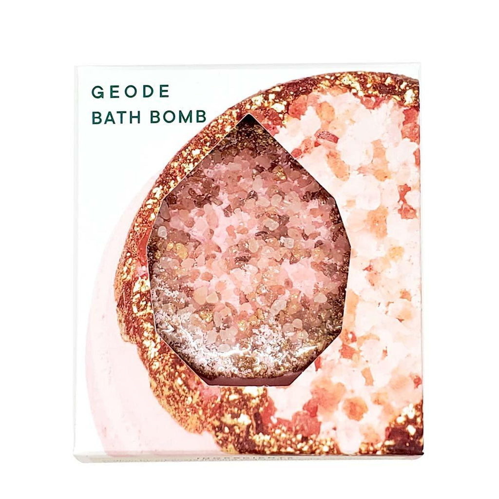 Bath Bomb - Rose Quartz Geode by Latika Beauty