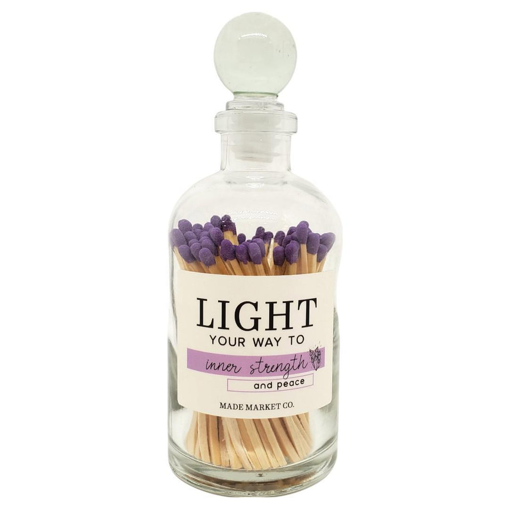 Matches - Light Your Way to Inner Strength and Peace (Purple) by Made Market Co.