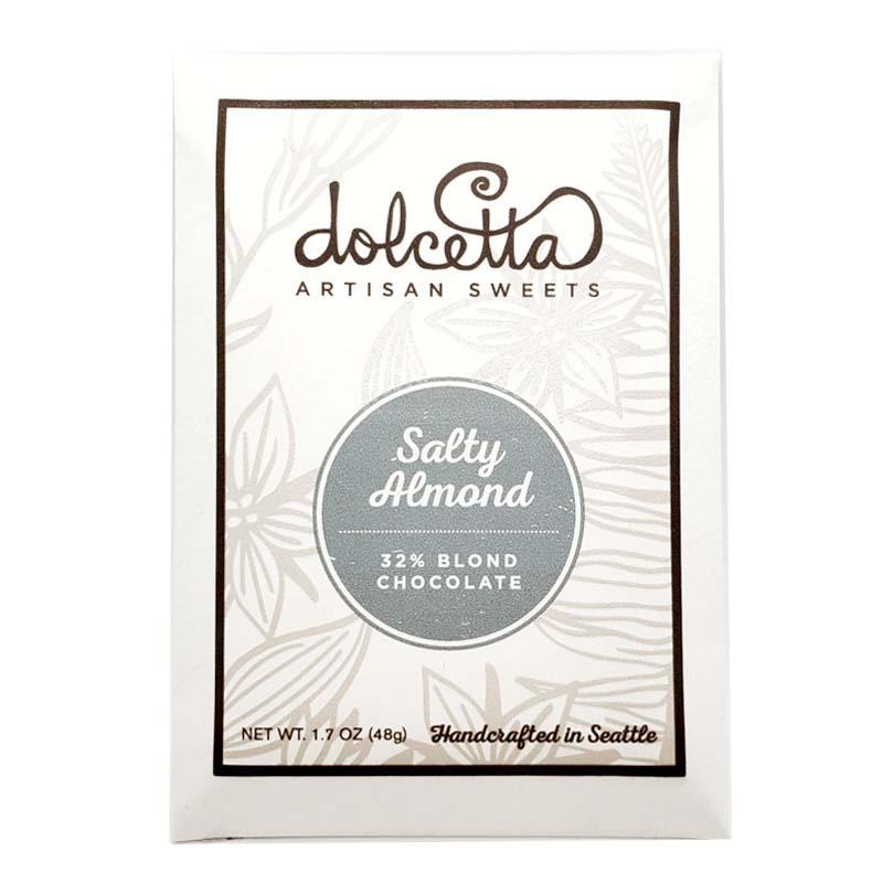 Bar - Salty Almond White Chocolate by Dolcetta Artisan Sweets