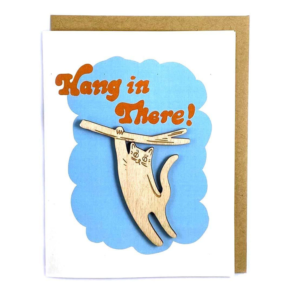 Magnet Card - Hang in There Kitty by SnowMade
