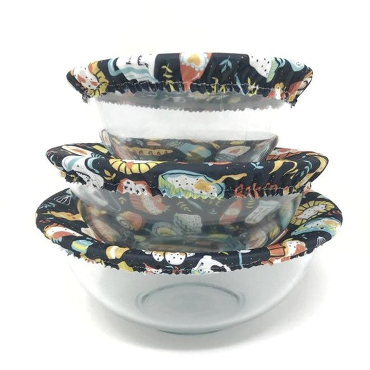Bowl Covers - Mom's Bakeshop Set of 3 by Semi-Sustainable Goods