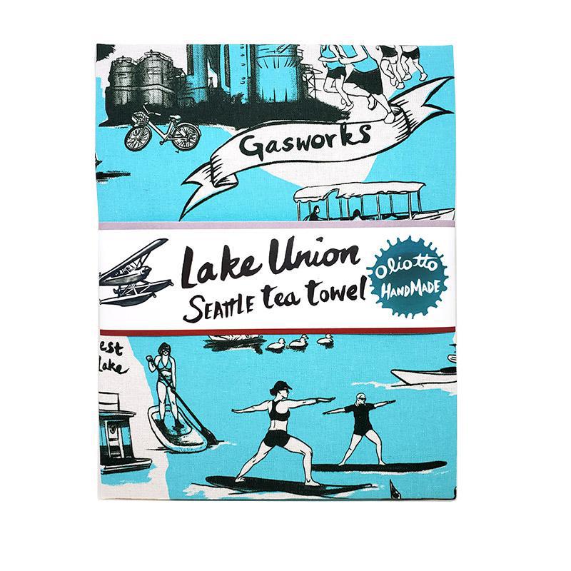 Tea Towels - Lake Union Blue by Oliotto