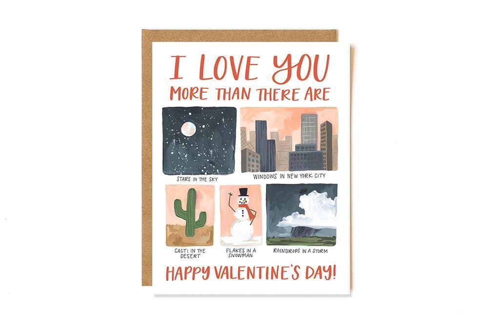Card - Valentine's Day -  Love You More by 1Canoe2