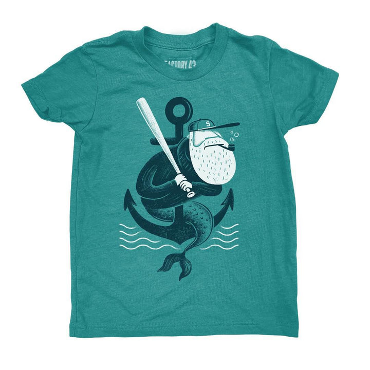 Kids Tee - Salty Sea Teal Tee (S - L) by Factory 43