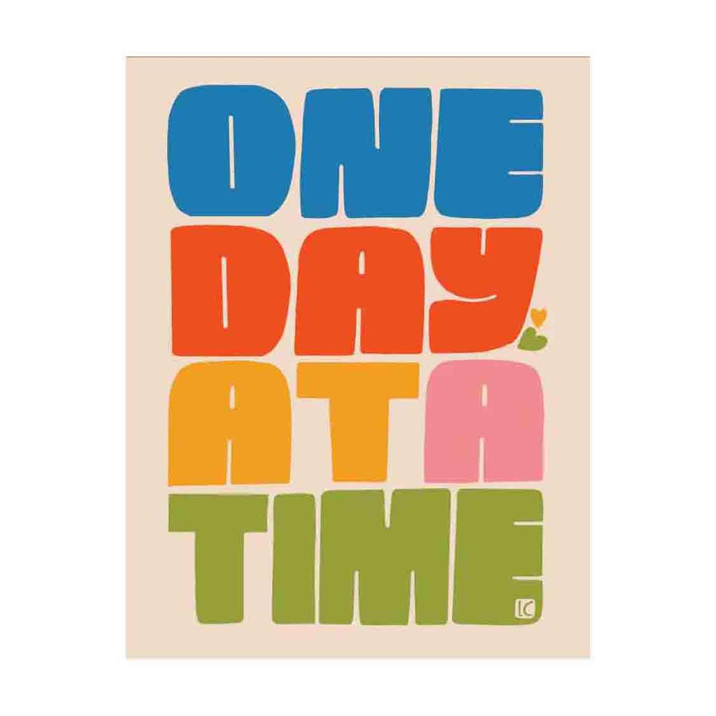 Art Print - 8.5x11 - One Day at a Time by Lisa Congdon