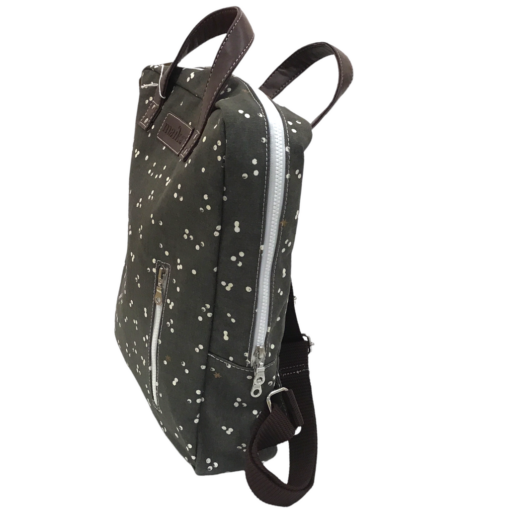 Laptop Backpack - Nochi Gray with Dots by MAIKA