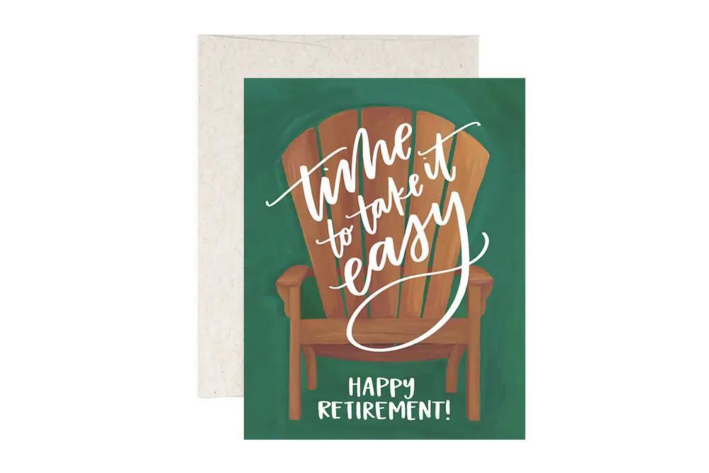 Card - Retirement - Time to Take it Easy Chair by 1Canoe2