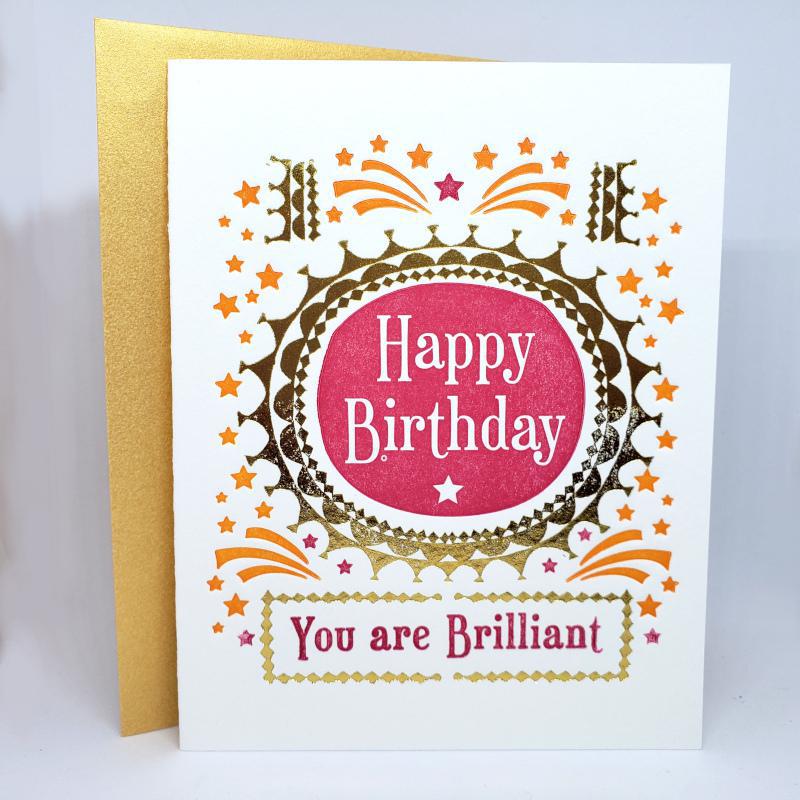 Card - Birthday - You Are Brilliant by Ilee Papergoods