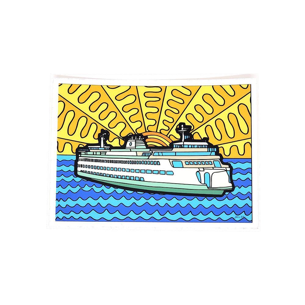 Sticker - Ferry by The Coloring Project