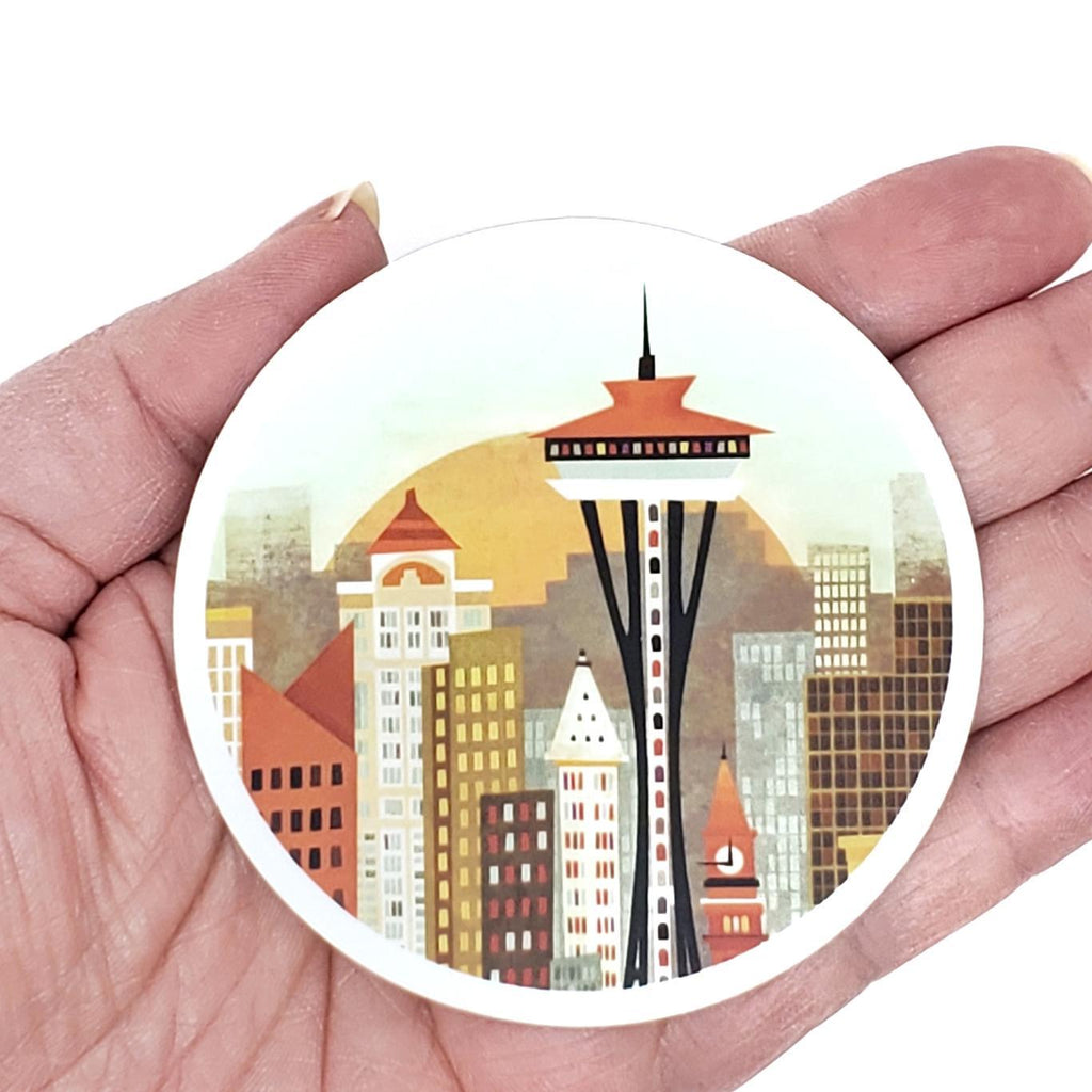 Sticker - Seattle Skyline by Amber Leaders Designs
